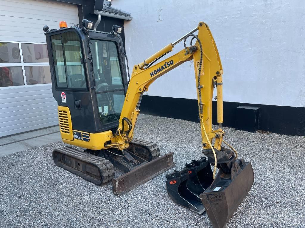Komatsu PC 16 R-3HS Mini ekskavatörler, 7 tona dek