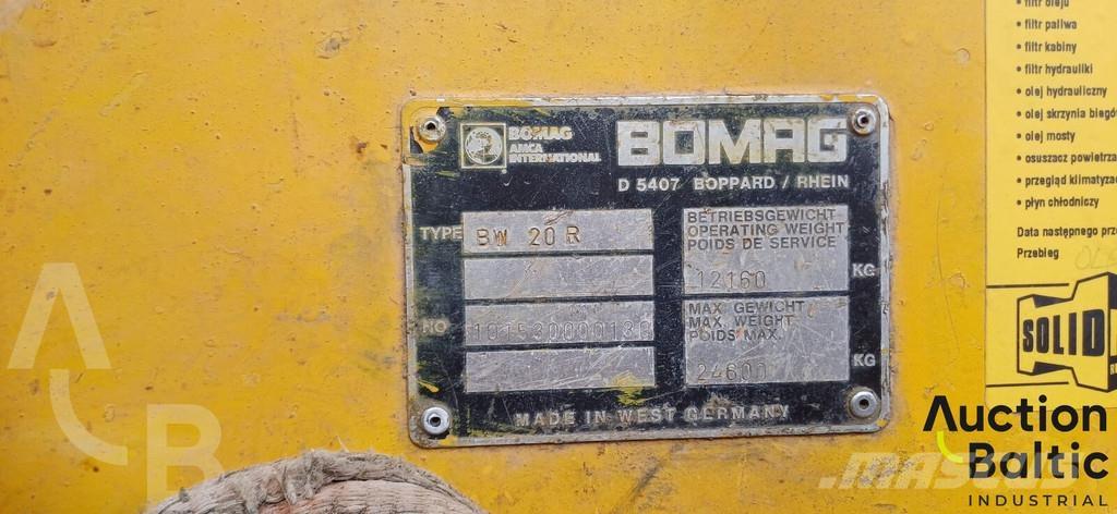 Bomag BW 20 R Pnömatik lastikli silindirler