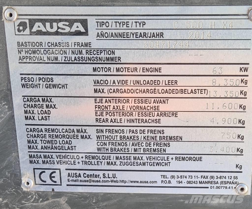 Ausa C 500 H X4 Arazi tipi forklift