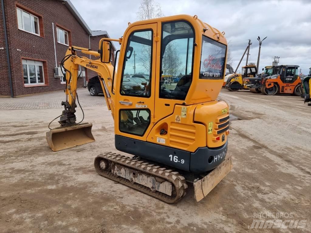 Hyundai R16-9 Mini ekskavatörler, 7 tona dek