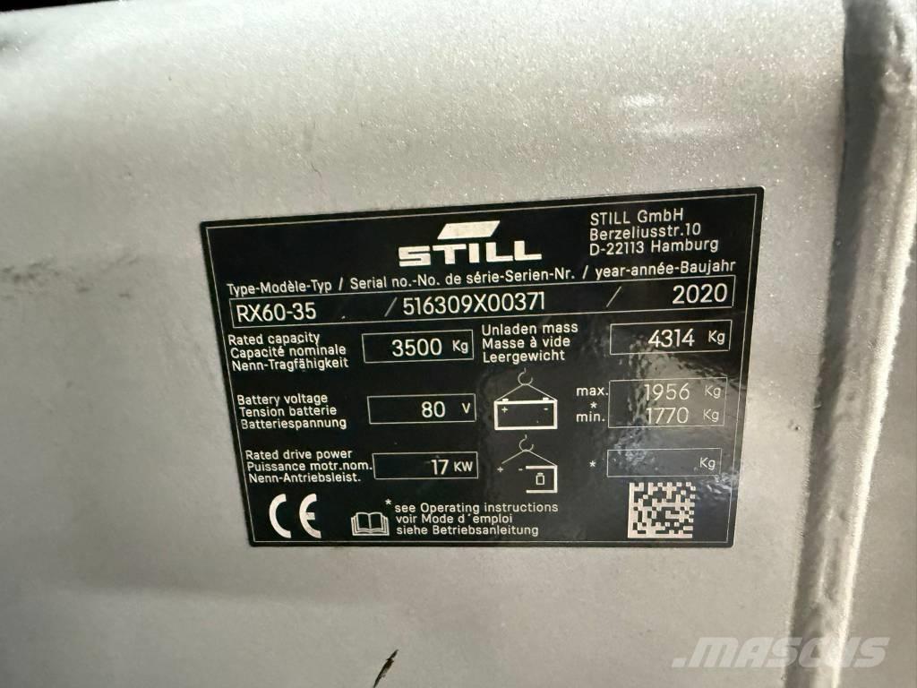 Still RX 60-35 Elektrikli forkliftler