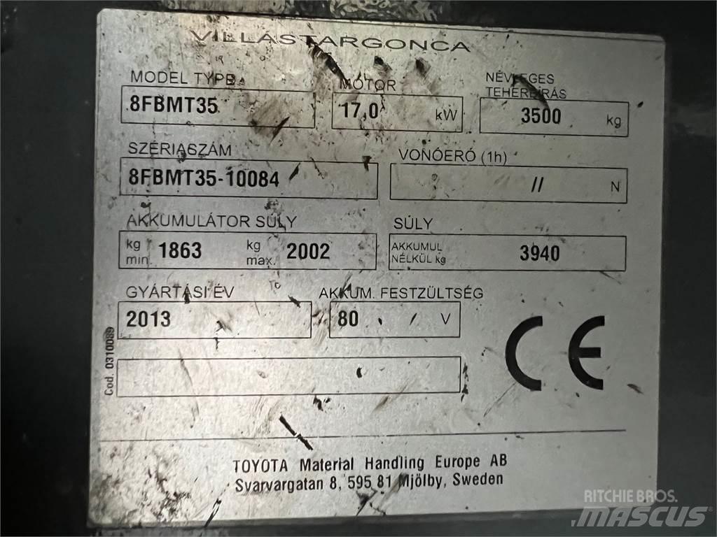 Toyota 8FBMT35 Elektrikli forkliftler