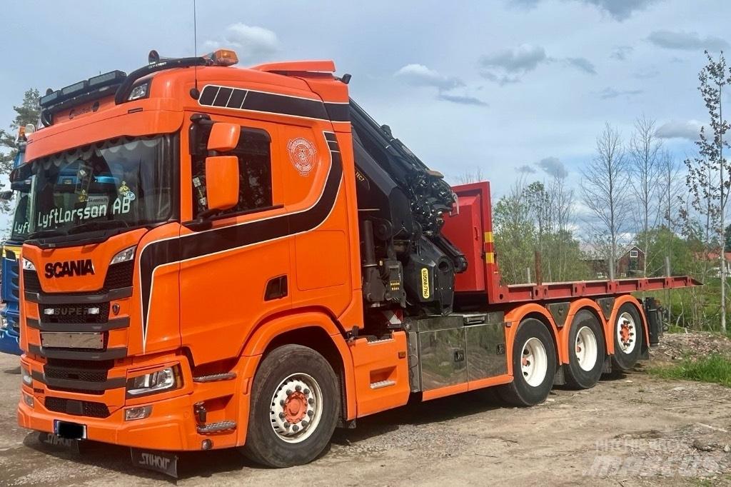 Scania R 500 Araç üzeri vinçler