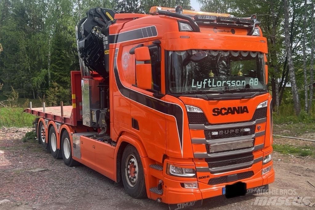 Scania R 500 Araç üzeri vinçler