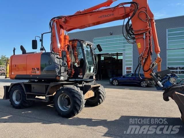 Hitachi ZX 140 W-5 Lastik tekerli ekskavatörler