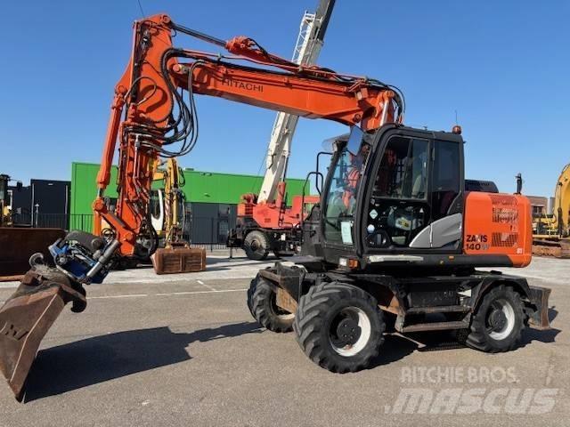 Hitachi ZX 140 W-5 Lastik tekerli ekskavatörler