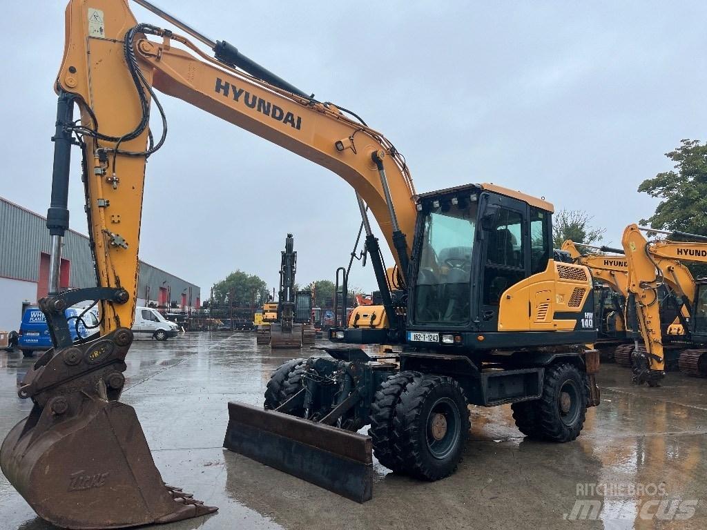 Hyundai HW140 Lastik tekerli ekskavatörler