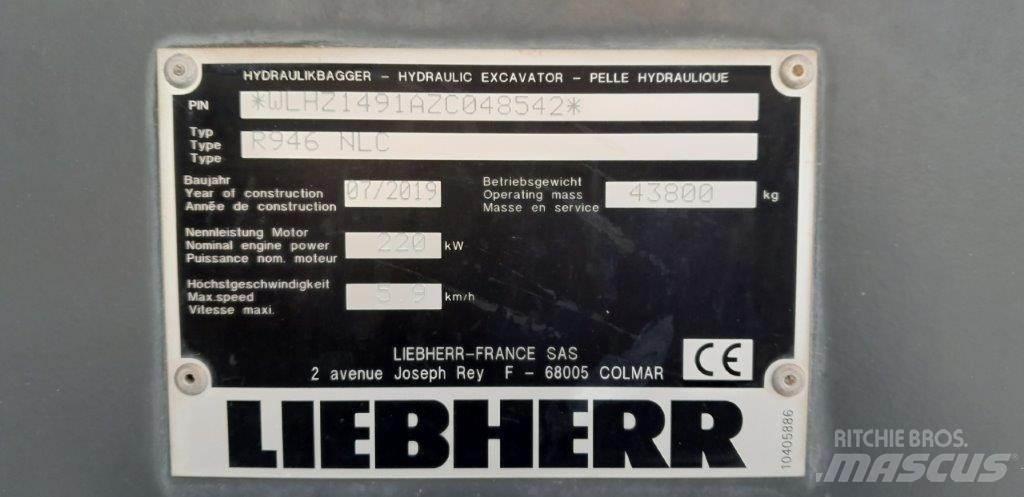 Liebherr R946 Paletli ekskavatörler