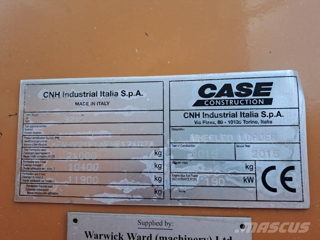CASE 921FXR Tekerlekli yükleyiciler