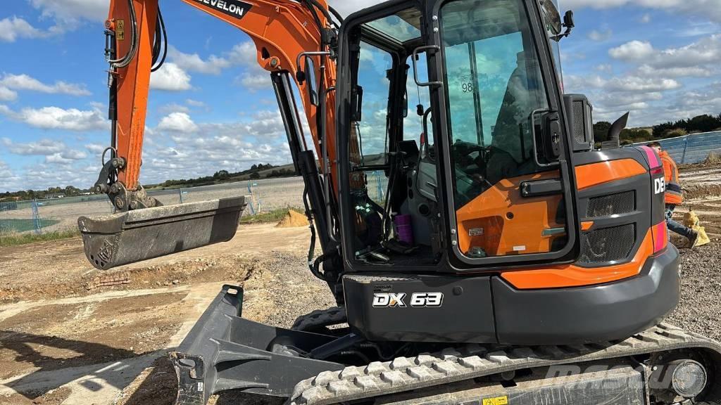 Develon DX 63-7 Mini ekskavatörler, 7 tona dek