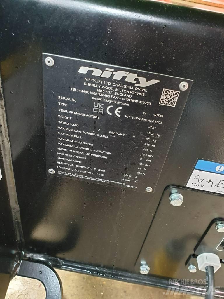Niftylift HR15 Körüklü personel platformları