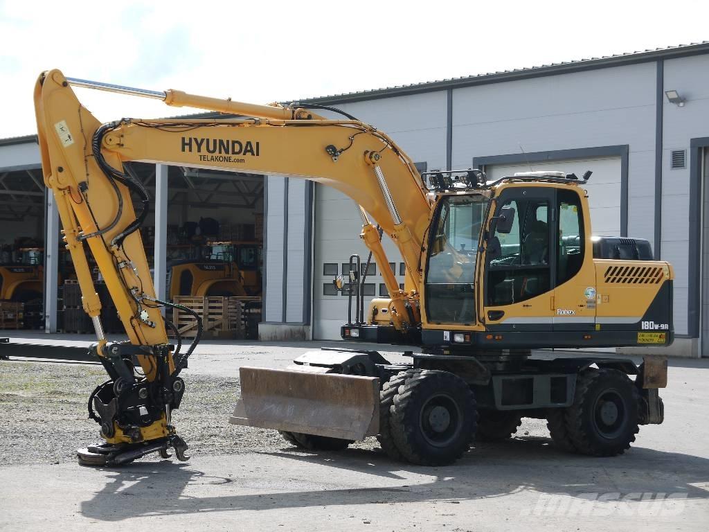 Hyundai R 180 W-9A Lastik tekerli ekskavatörler