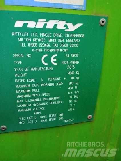 Niftylift HR 28 Körüklü personel platformları