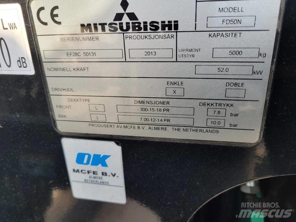 Mitsubishi FD50N Dizel forkliftler