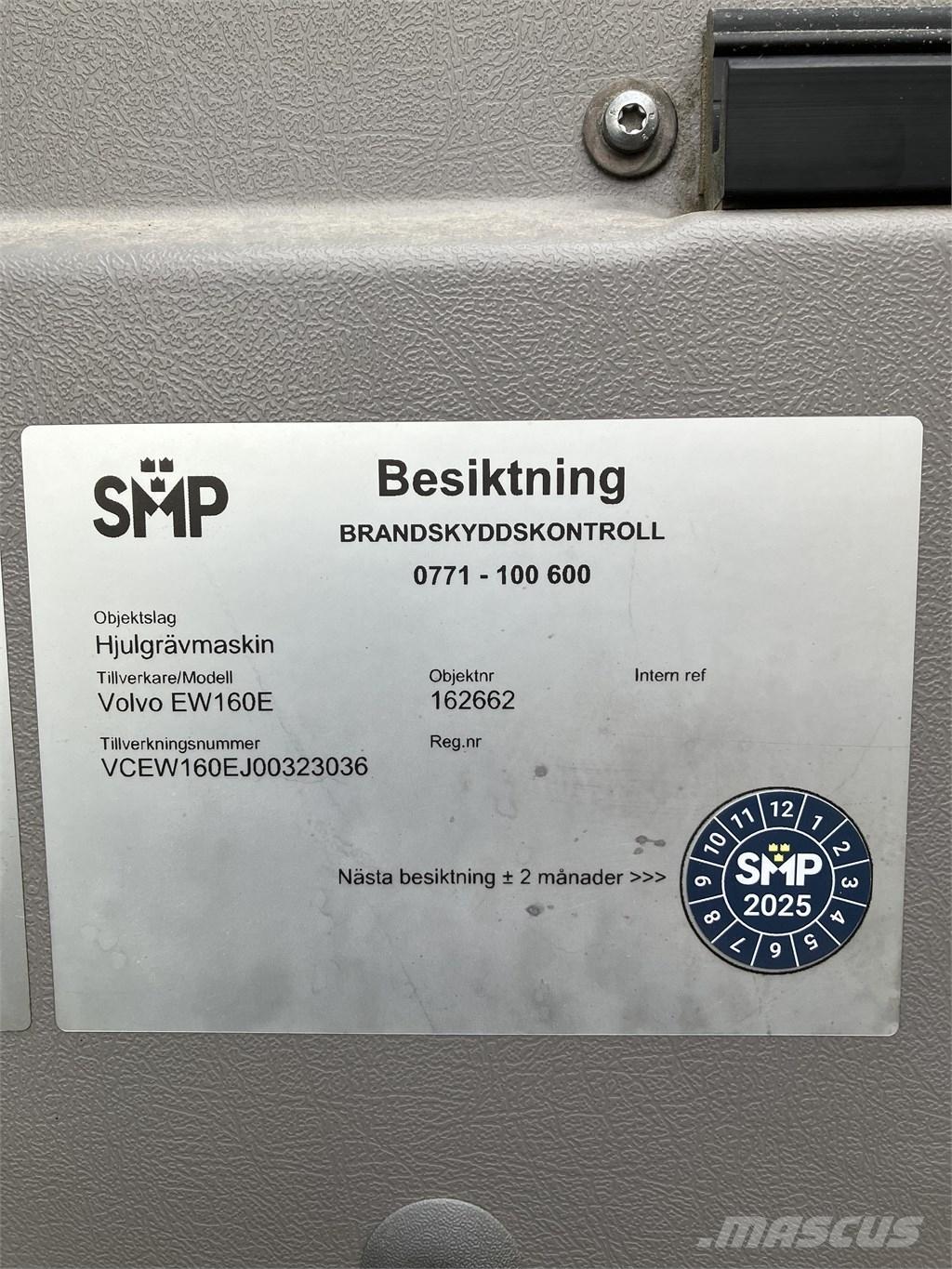 Volvo EW 160 E Lastik tekerli ekskavatörler