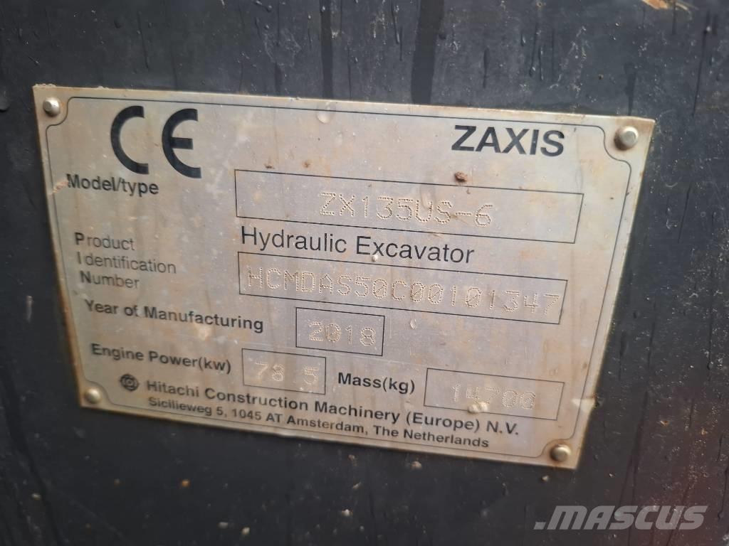 Hitachi ZX 135 US-6 Paletli ekskavatörler