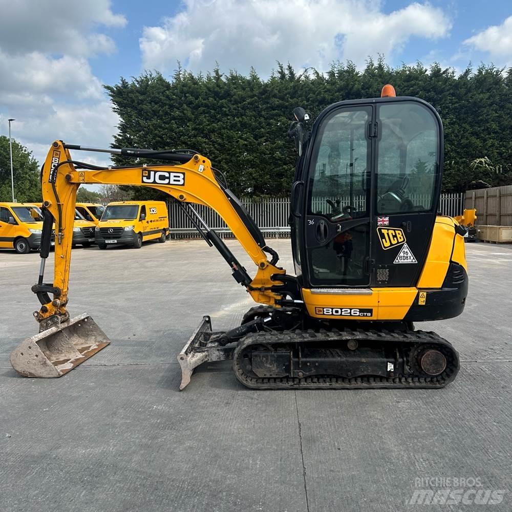 JCB 8026 Mini ekskavatörler, 7 tona dek