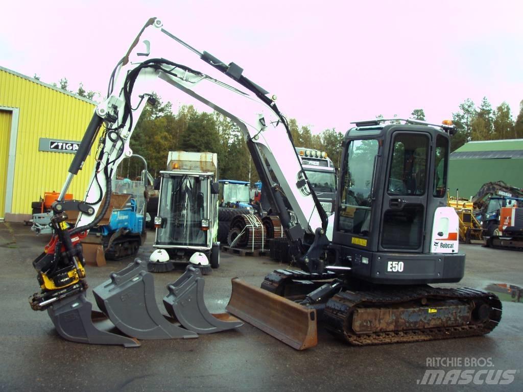 Bobcat E 50 Mini ekskavatörler, 7 tona dek