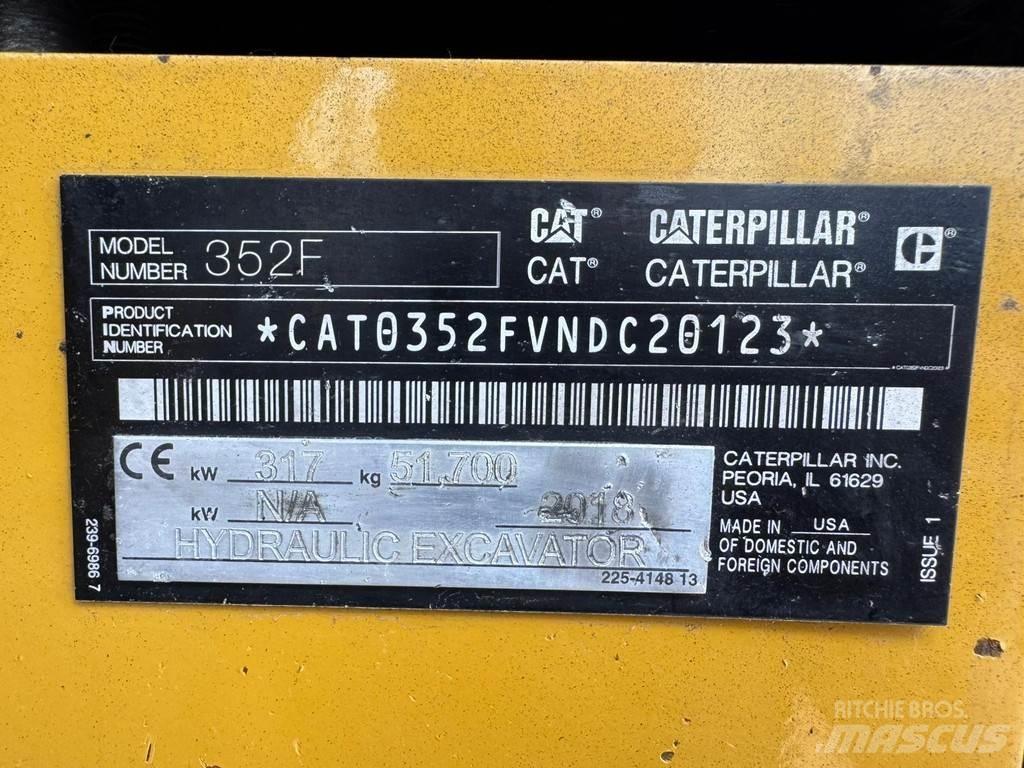 CAT 352F Özel ekskavatörler