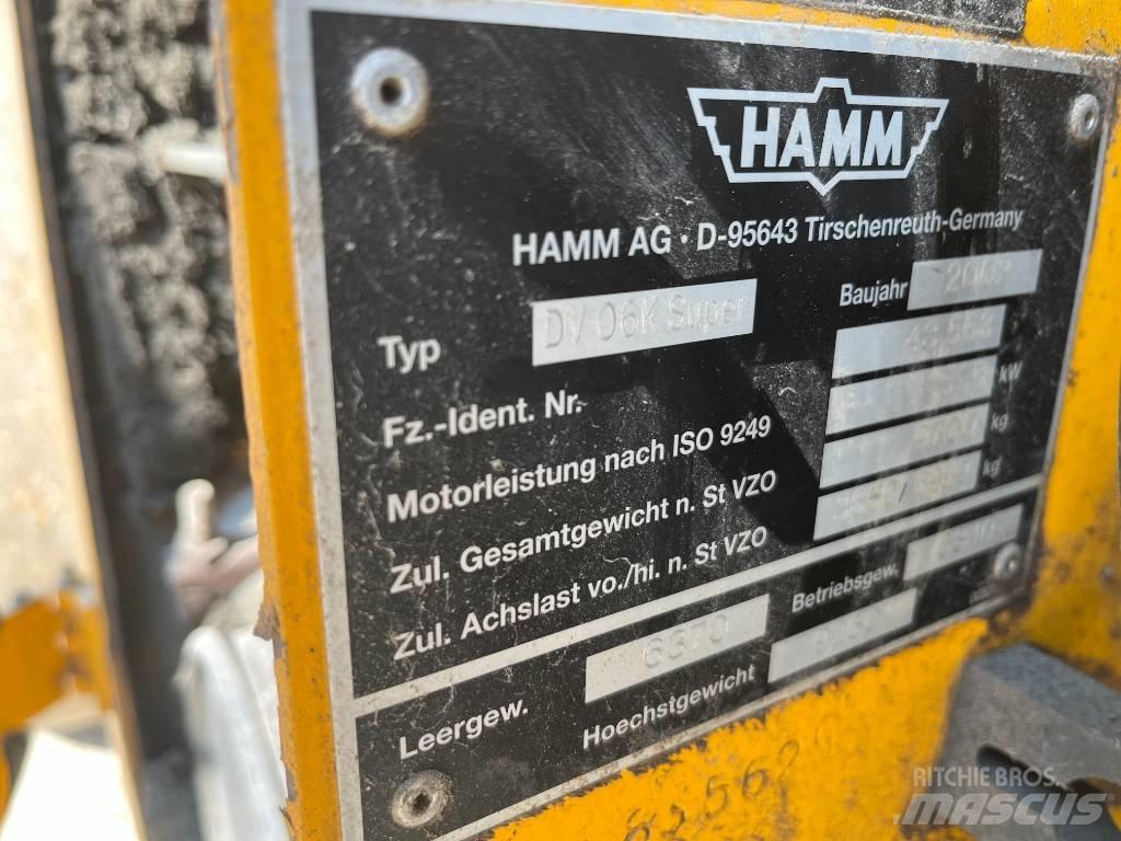 Hamm DV06K Super Kombine silindirler
