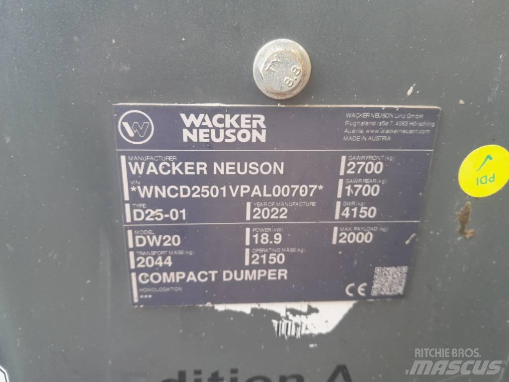 Wacker Neuson DW 20 Belden kirma kamyonlar