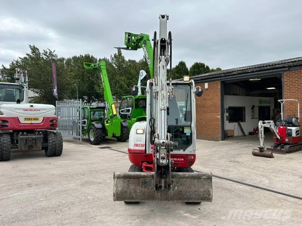 Takeuchi TB 230 Mini ekskavatörler, 7 tona dek