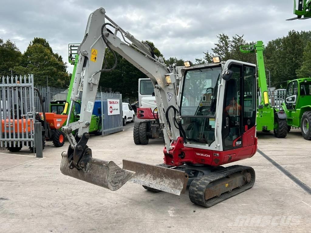 Takeuchi TB 230 Mini ekskavatörler, 7 tona dek