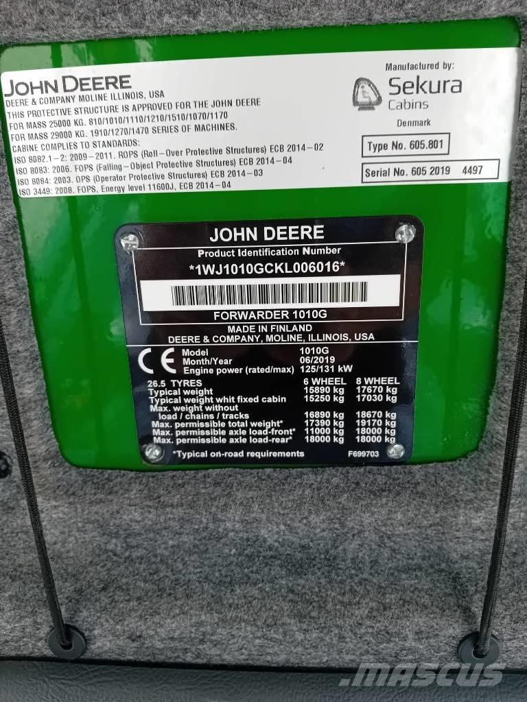 John Deere 1010G Tomruk yükleyici traktörler