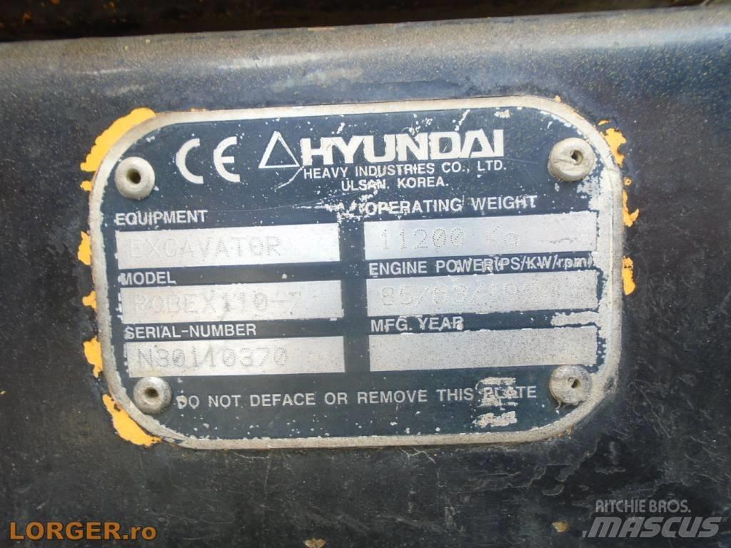 Hyundai Robex 110-7 Paletli ekskavatörler