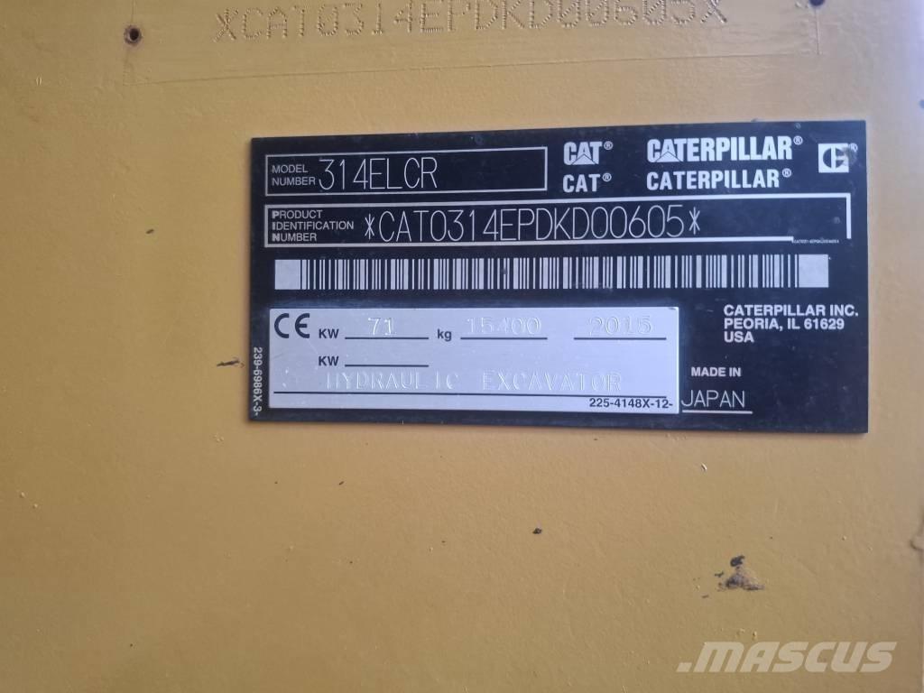 CAT 314 E LCR Paletli ekskavatörler