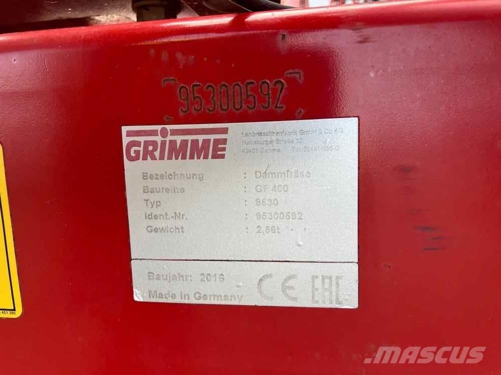 Grimme GF 400 Patates ekipmanları - Diğer