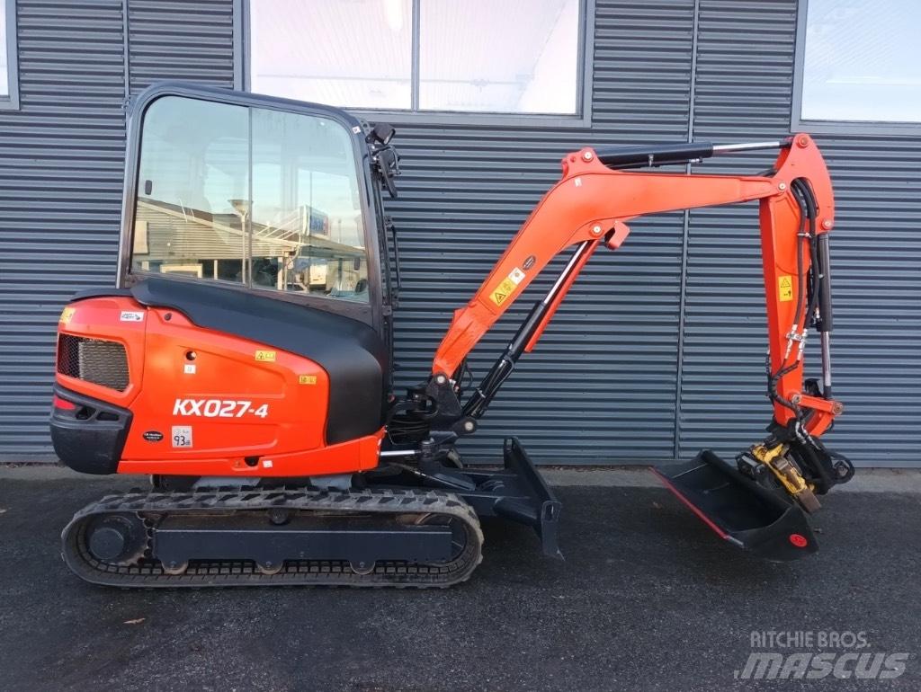 Kubota KX 027-4 Mini ekskavatörler, 7 tona dek