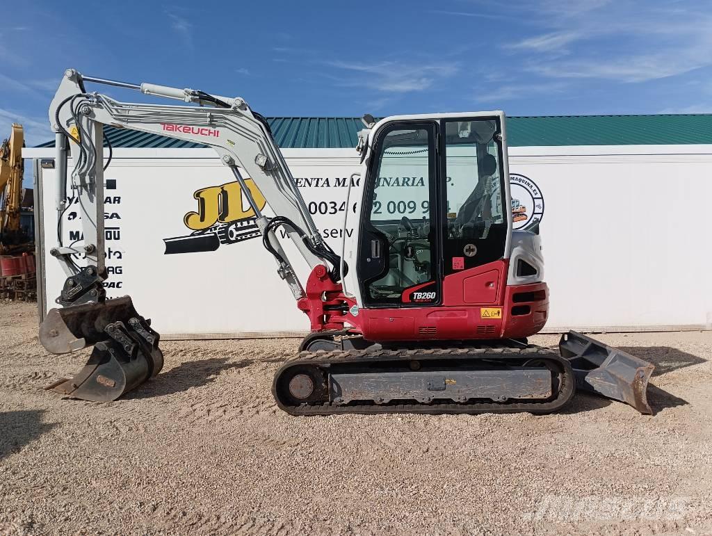 Takeuchi TB 260 Mini ekskavatörler, 7 tona dek
