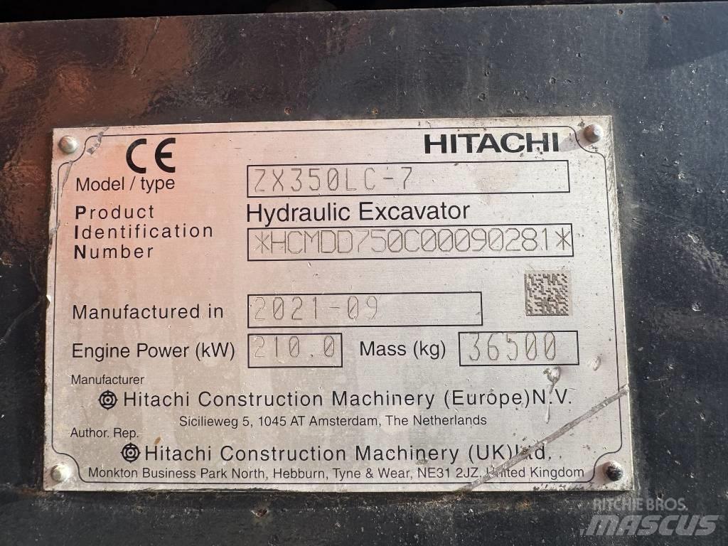 Hitachi ZX 350 LC-7 Paletli ekskavatörler