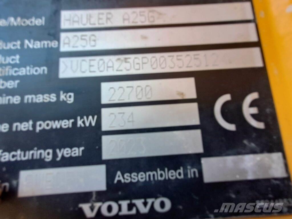 Volvo A25G Belden kirma kaya kamyonu