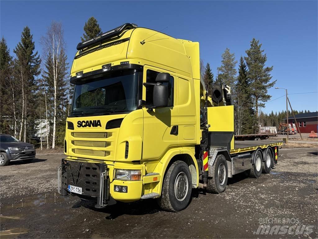Scania R164G 8*4 Araç üzeri vinçler