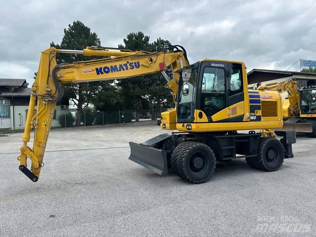 Komatsu PW 160-11EO Lastik tekerli ekskavatörler