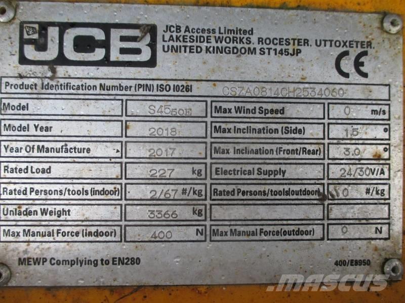 JCB S4550E Makasli platformlar