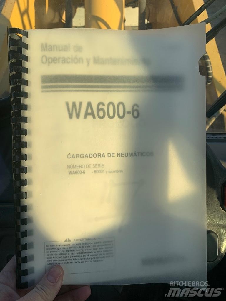 Komatsu Wa600-6 Tekerlekli yükleyiciler