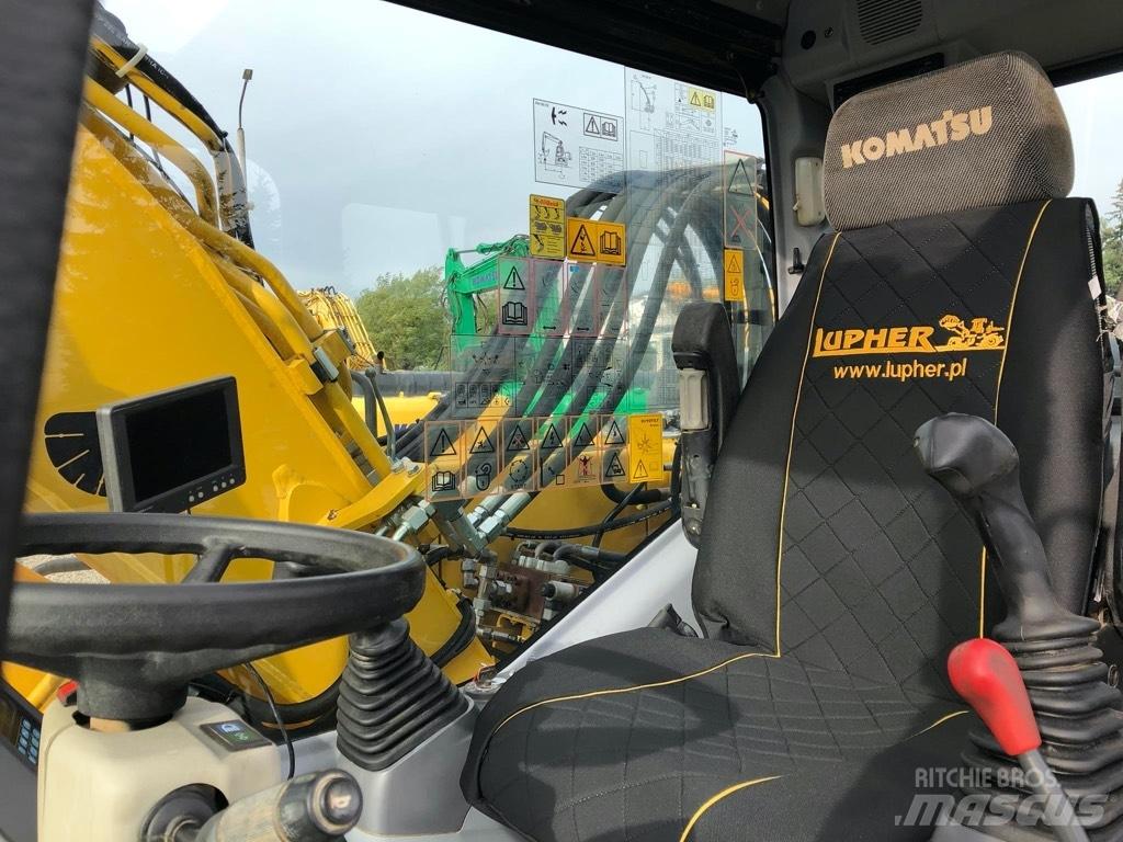Komatsu PW180-7EO Lastik tekerli ekskavatörler