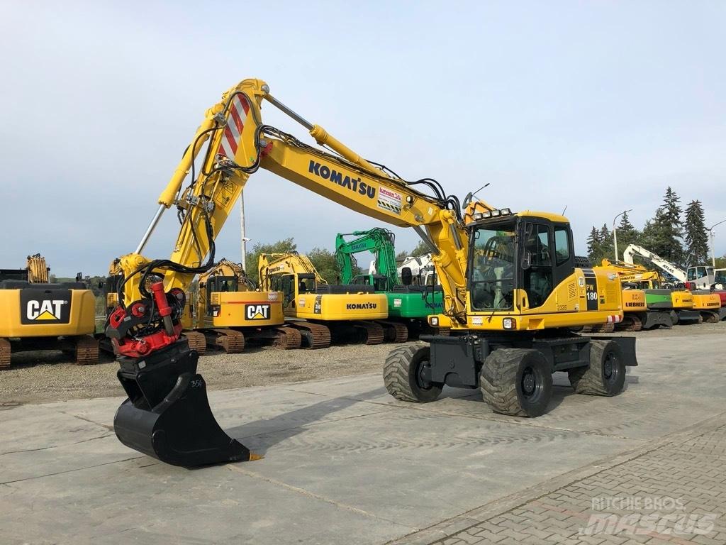 Komatsu PW180-7EO Lastik tekerli ekskavatörler