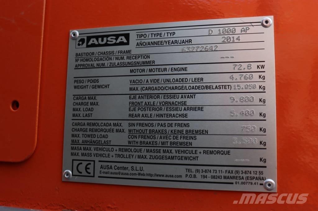 Ausa D 1000 AP Belden kirma kamyonlar