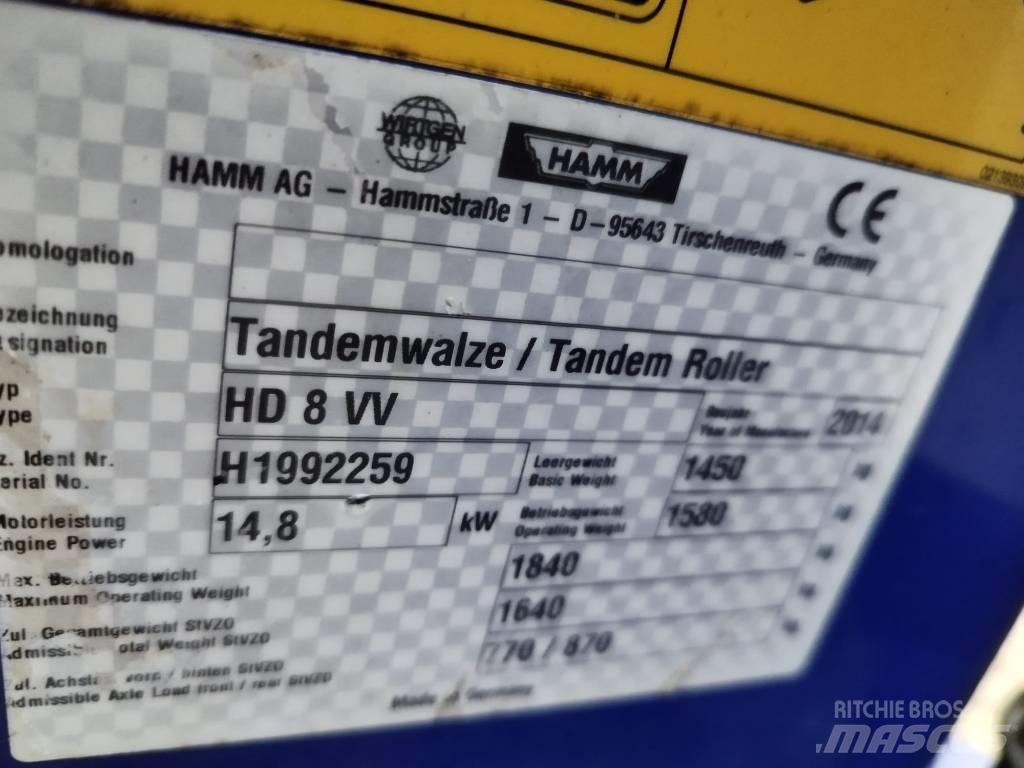 Hamm HD 8 VV Çift tamburlu silindirler