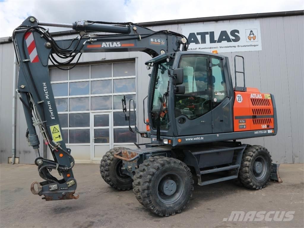 Atlas 160W-BLUE Lastik tekerli ekskavatörler