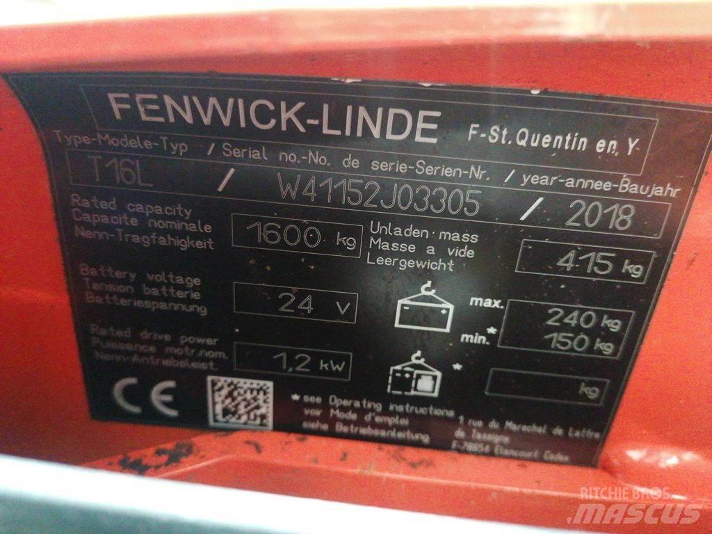 Linde T16L Düsük seviye kaldirici