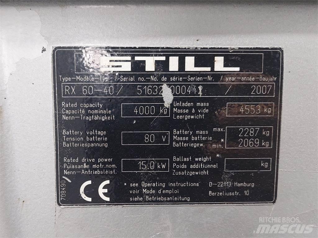 Still RX60 40 Elektrikli forkliftler