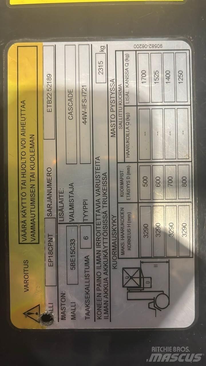  CMTPE Elektrikli forkliftler
