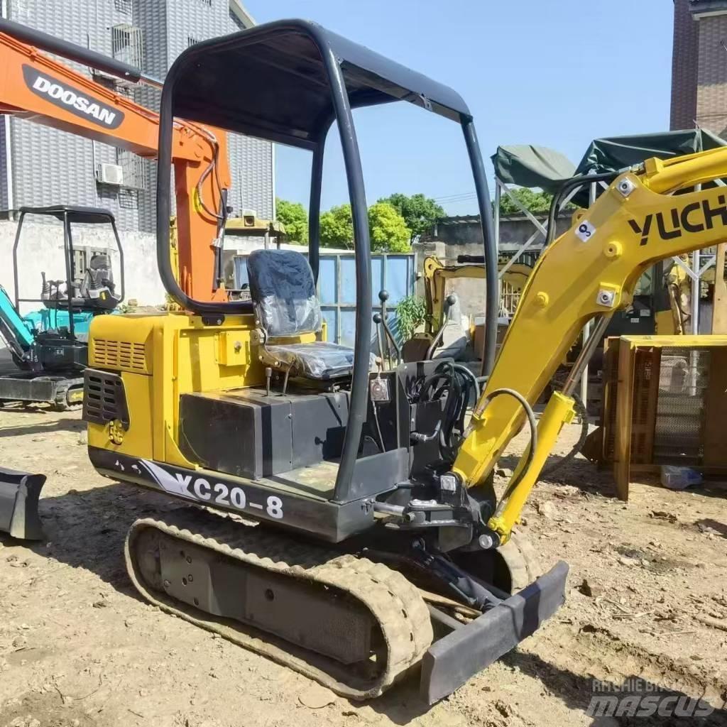 Yuchai YC20 Mini ekskavatörler, 7 tona dek
