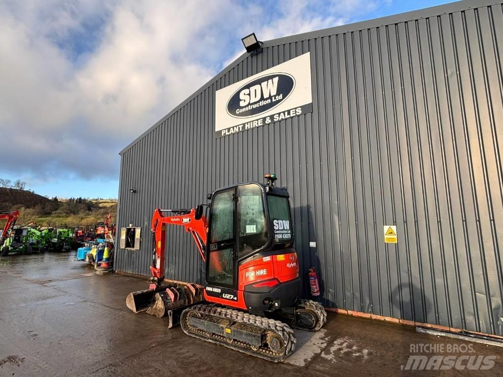 Kubota U 27-4 Mini ekskavatörler, 7 tona dek