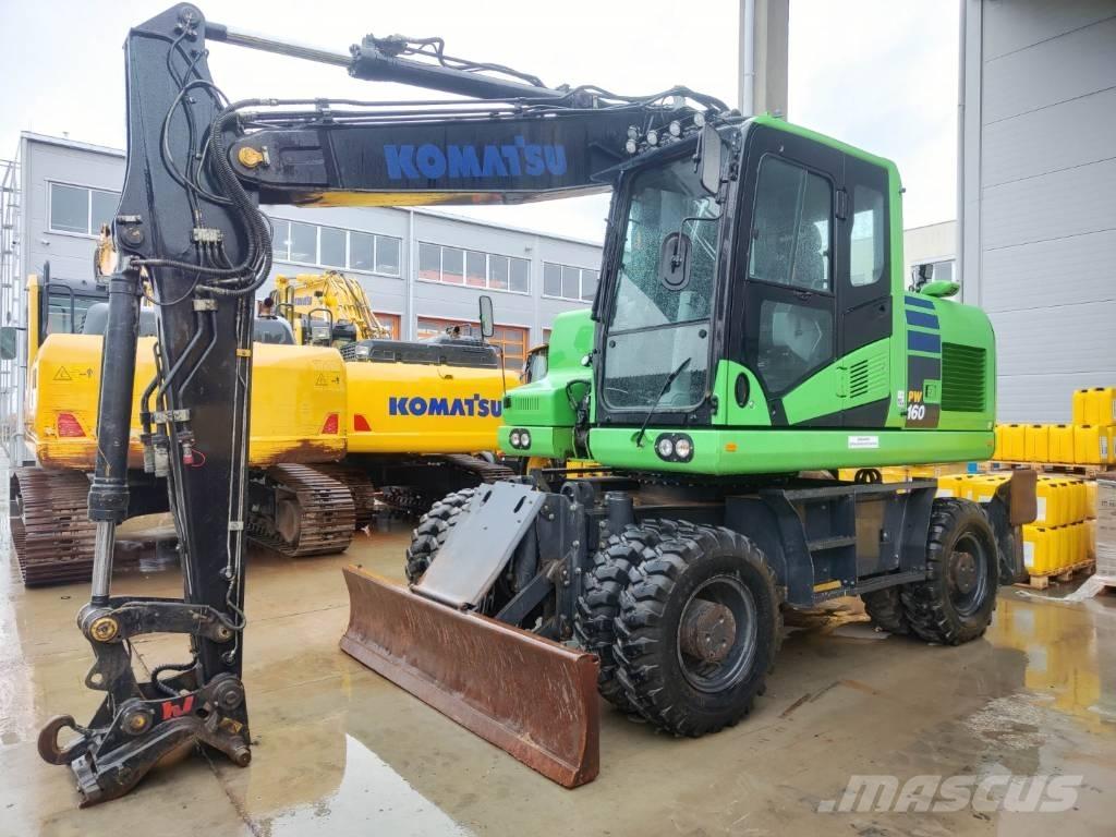 Komatsu PW 160-11 Lastik tekerli ekskavatörler